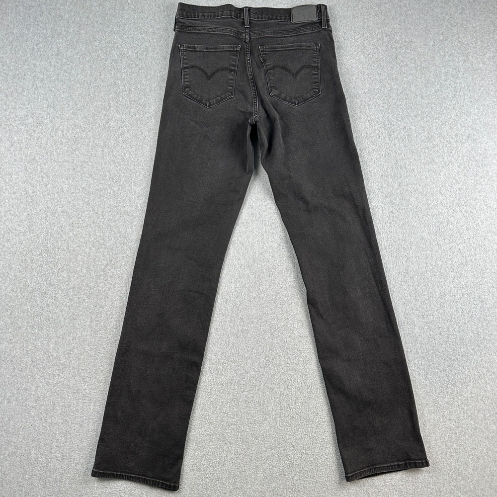 Levi's 314 Jeans‎ Womens 30 Black Shaping Straight Denim Mid Rise Grunge Classic